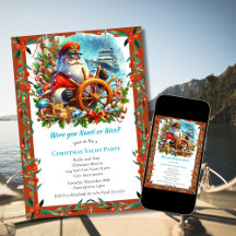 Moderne Nauti of Nice Santa Christmas Yacht Party