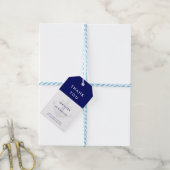 Moderne Nautical Anchor Wedding Dank je Labels Cadeaulabel (Met Touw)