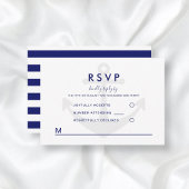 Moderne Nautical Anchor Wedding RSVP