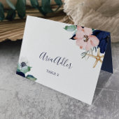 Moderne Nautical Guest Name Wedding Place Card Kaart