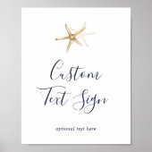 Moderne Nautical Kaarten & cadeautjes Aangepaste t Poster (Voorkant)