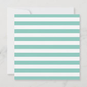 Moderne Nautical Stripes Baby shower Invitation Kaart (Achterkant)