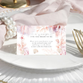 Moderne Nautical Vrijgezellenfeest Recipe Request Informatiekaartje