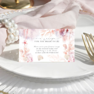 Moderne Nautical Vrijgezellenfeest Recipe Request Informatiekaartje