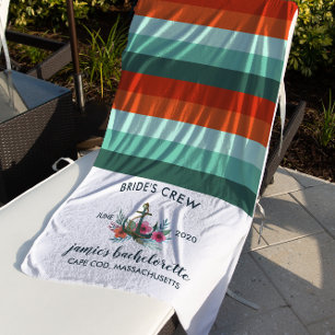 Moderne Nautilus Oceaan Koraal Meisjesuitje Weeken Strandlaken