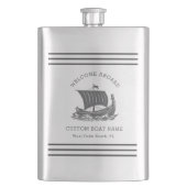 Moderne nautische aangepaste bootnaam en Logo Flacon (Voorkant)