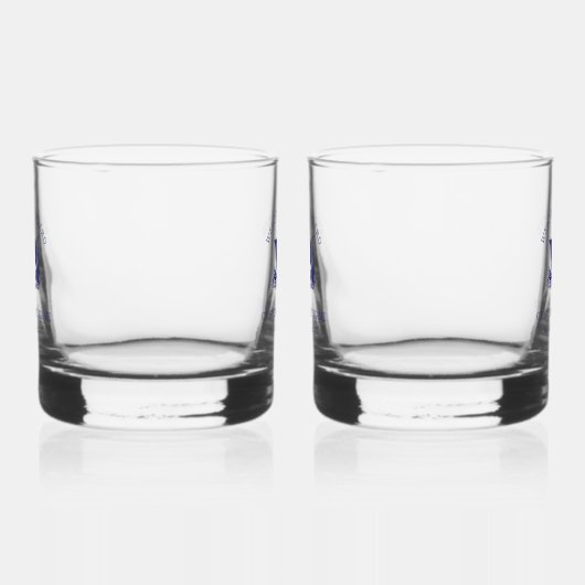 Moderne nautische aangepaste bootnaam en Logo Whisky Glas (Rechts)