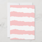 Moderne nautische bloemen bruids douche uitnodigin kaart (Achterkant)