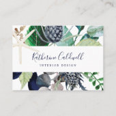 Moderne nautische | groen Visitekaartje (Voorkant)