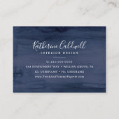 Moderne nautische | groen Visitekaartje (Achterkant)