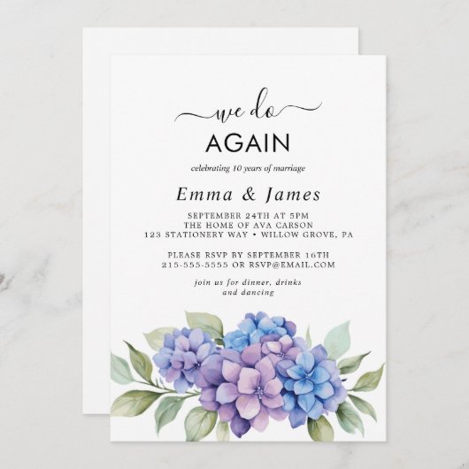 Moderne nautische | Groen "We Do Again" gelofte Kaart (Voorkant / Achterkant)