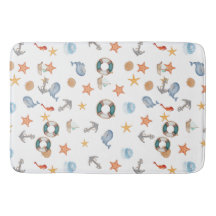 Moderne nautische octopus strand oceanische anker 