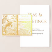 Moderne nautische Zeeen & Groeten, Orka walvis Folie Kaarten (Display)