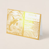 Moderne nautische Zeeen & Groeten, Orka walvis Folie Kaarten (Voorkant)