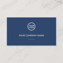 Moderne Navy aangepast logo visitekaartje