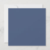 Moderne Navy Blau Grijs Monogram Twee Initialen Pl Notitiekaartje (Achterkant)