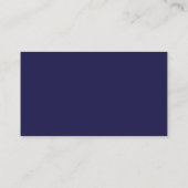Moderne Navy Blauwe Afstudeerfeest Uitnodiging (Achterkant)