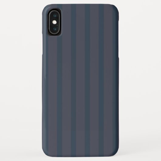 Moderne Navy Blauwe en Pruim Gestreepte Case-Mate iPhone Case (Achterkant)