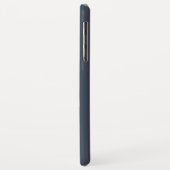 Moderne Navy Blauwe en Pruim Gestreepte Case-Mate iPhone Case (Achterkant/links)
