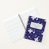 Moderne Navy Blauwe Gebedsboek Notitieboek (Binnen)