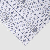 Moderne Navy Blauwe Geometrische Tissue Paper Tissuepapier (Detail)
