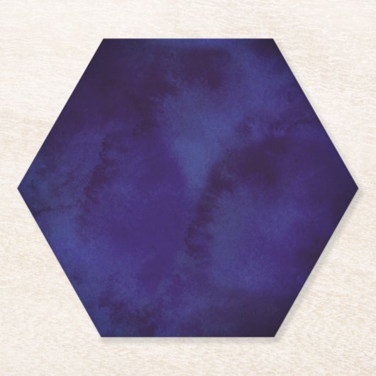 Moderne Navy Blauwe Minimalistische Onderzetter | (Voorkant)