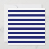 Moderne Navy Blauwe Nautilus Anker Bruiloft Kaart (Achterkant)
