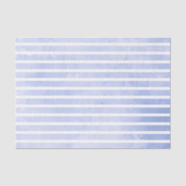 Moderne Navy Blauwe Streep Watercolor Trouwdag Tissuepapier