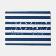 Moderne Navy Blauwe Strepen , Thuis Is Het Meest W