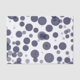 Moderne Navy Blauwe & Witte Stippen Bubbel Feest Tissuepapier