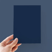 Moderne Navy Blue Ampersand Wedding Kaart