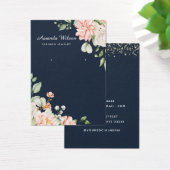 Moderne NAVY BLUSH FLORAL Oorbel Display kaart (Bureau)