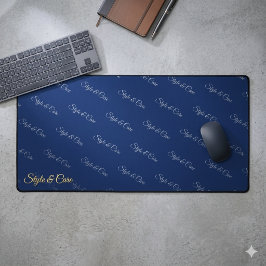 Moderne Navy Bureaumat met Custom Branding Accesso