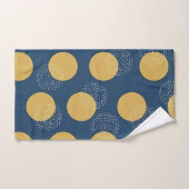 Moderne Navy en Gouden Stippen Bad Handdoek (Handdoek)