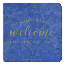 Moderne Navy en Sage Gepersonaliseerde Naam