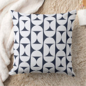 Moderne Navy Geometrische Worpkussen Kussen (Deken)