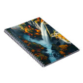 Moderne Navy & Goud Abstracte Bergtop – Luxe Notitieboek (Rechterzijde)