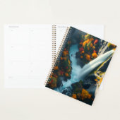 Moderne Navy & Goud Abstracte Bergtop – Luxe Planner (Display)