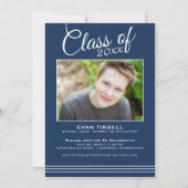 Moderne 'Navy Graduation Party' - Klaar om te down Kaart (Voorkant)