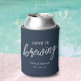 Moderne Navy Love is Brewing Huwelijksgunst Blikjeskoeler
