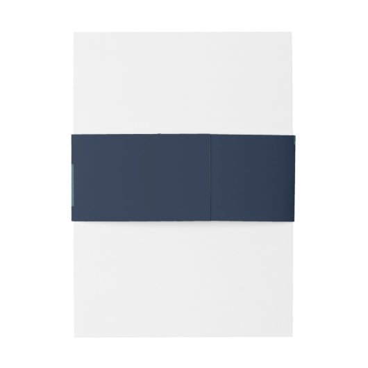 Moderne Navy Smaragd Abstract Waterverf Uitnodigingen Wikkel (Achterkant Voorbeeld)