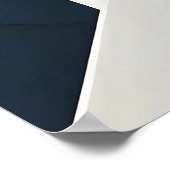 Moderne Navy Wit Gouden Geometrische Laag Poster (Hoek)