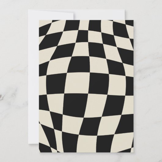 Moderne negentig zwart 90e verjaardag partij foto kaart (Achterkant)