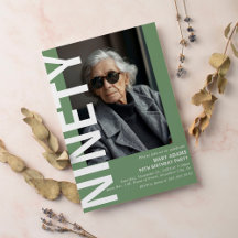 Moderne negentigste foto 90ste verjaardagsfeestje