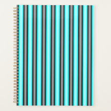 Moderne Neon Blue en Black 3D Metal Effect Stripes