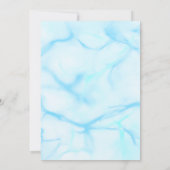 Moderne Neon Glow Waterverf Pool Party Verjaardag Kaart (Achterkant)