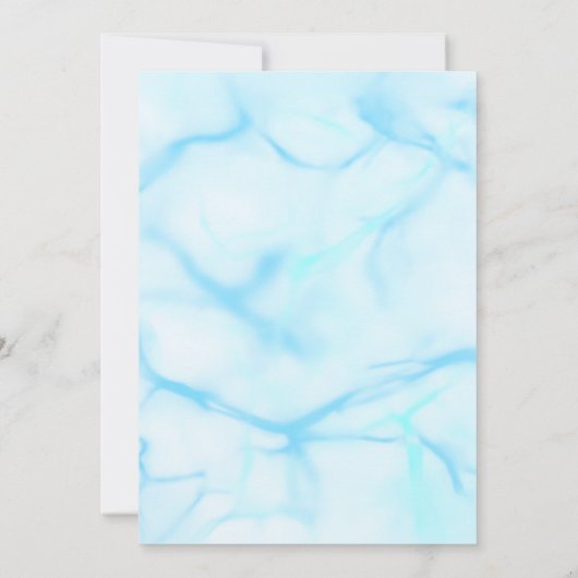 Moderne Neon Glow Waterverf Pool Party Verjaardag Kaart (Achterkant)