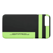 Moderne Neon Green/Black met tweerichtingsstreep,  Case-Mate iPhone Case (Achterkant (Horizontaal))