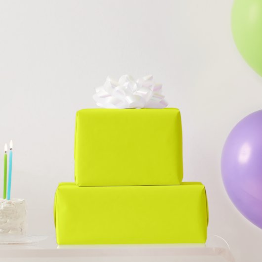 Moderne neon groene heldere effen gewone koele cadeaupapier (Feestgeschenken)