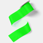 Moderne neon groene scherm heldere effen koele  satijnen lint (Achterkant)